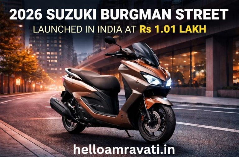 2026 Suzuki Burgman Street Launched in India at Rs 1.01 Lakh