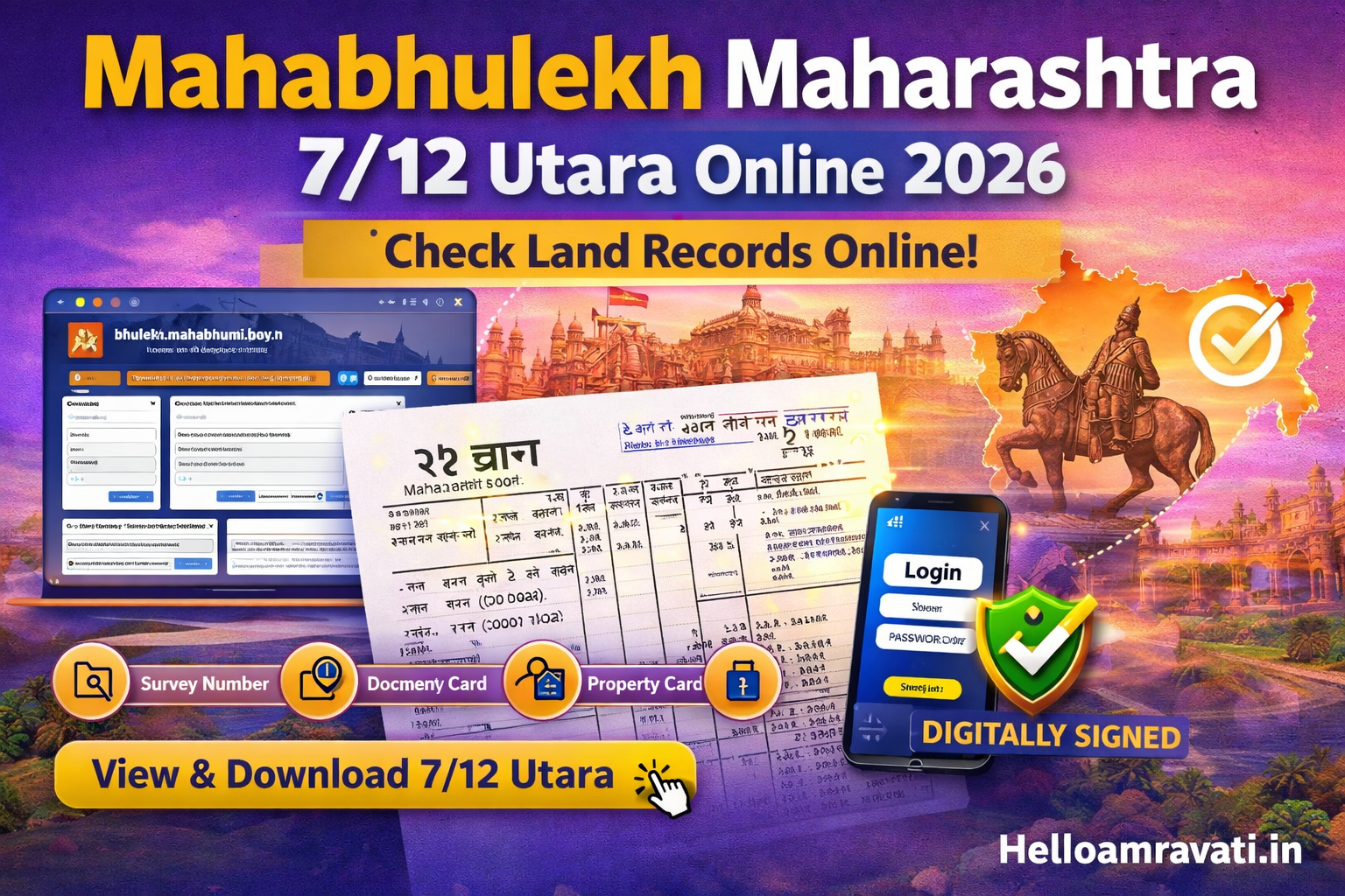 Mahabhulekh Maharashtra 7/12 (Satbara) Utara 2026