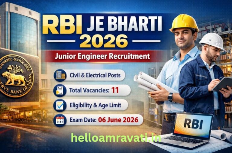 RBI JE Bharti 2026