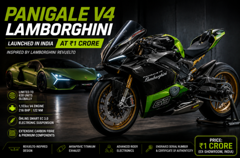 Ducati Panigale V4 Lamborghini Launched in India at ₹1 Crore