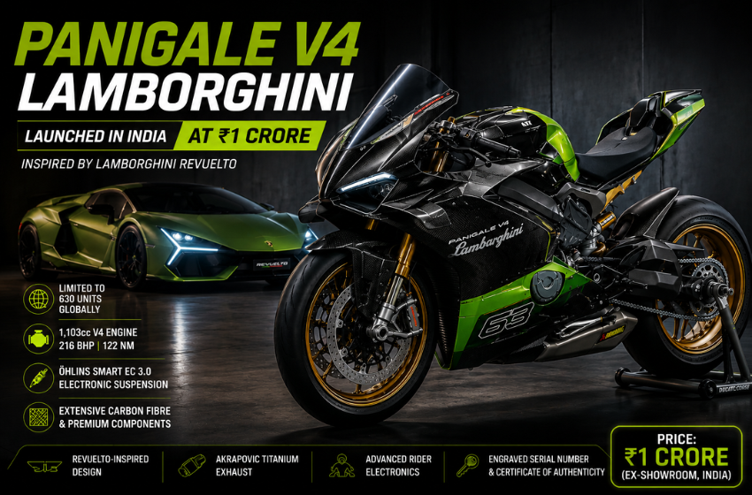 Ducati Panigale V4 Lamborghini Launched in India at ₹1 Crore
