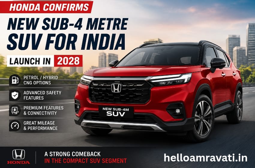 Honda Confirms New Sub-4 Metre SUV for India