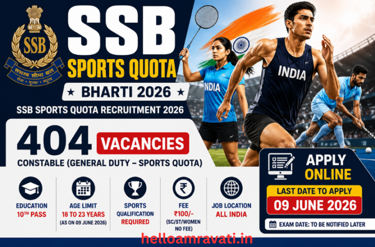 SSB Sports Quota Bharti 2026